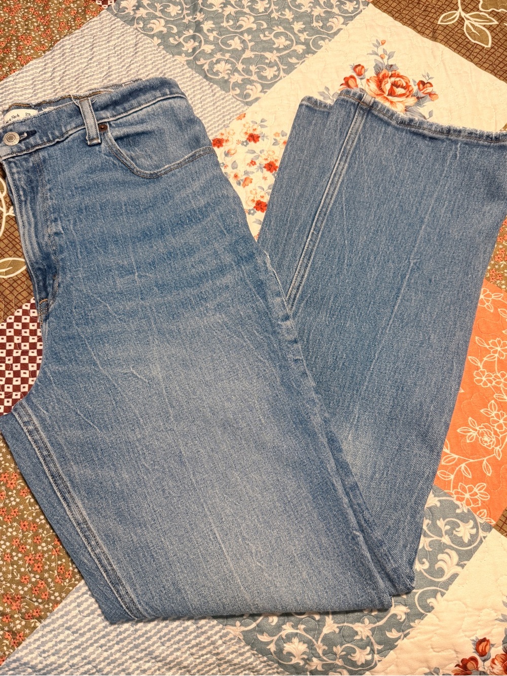 Abercrombie & Fitch ‘70s Vintage Flare Jeans Women’s 8R 29 Ultra High Rise Light